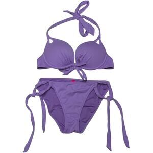 Victoria's Secret Tie Bikini Purple Small 34A